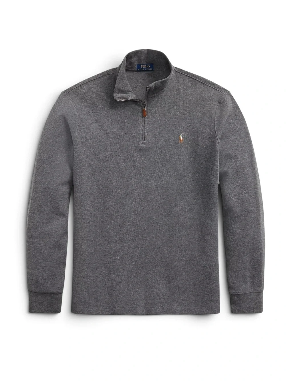 Polo Ralph Lauren Men’s XL Gray Cotton Quarter Zip Pullover Pony